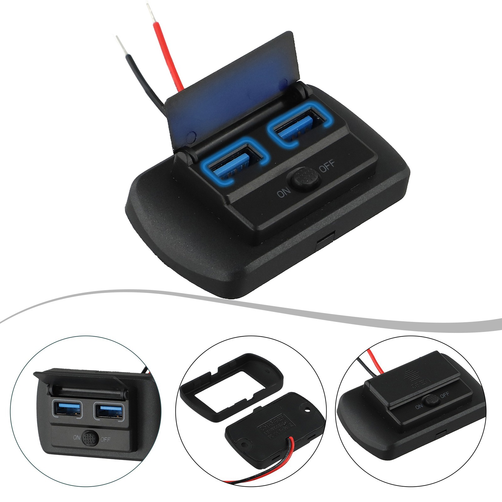 Innovativer Dual Port Fast Charge USB Adapter f??r Autos und SUVs 12V Eingang - 第 14/40 張圖片