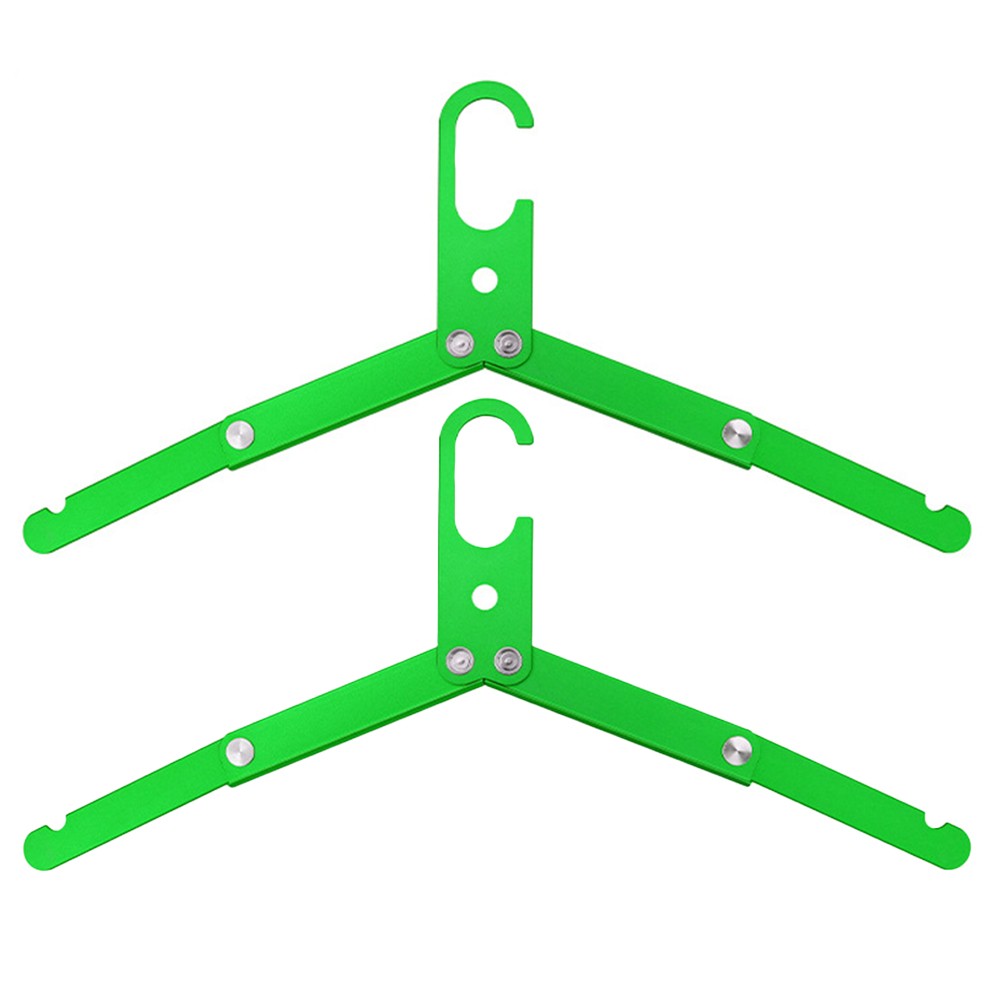 Essential Travel Gear 2pcs Portable Aluminium Alloy Clothes Hangers Set