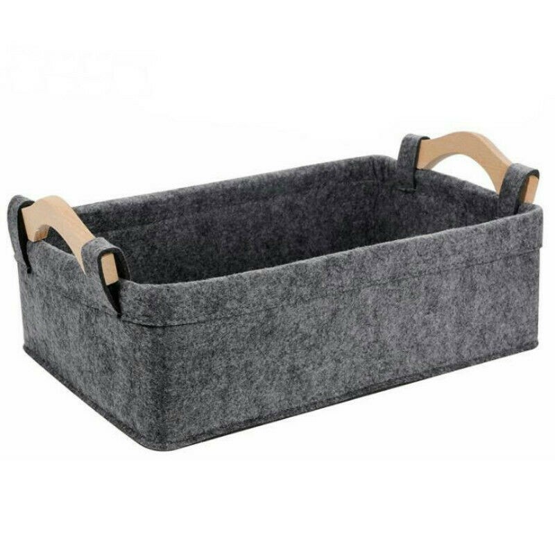 Brandneu Aufbewahrungskorb Decken Kinder Filz Zuhause Zeitschriften Organizer - Bild 13 von 29