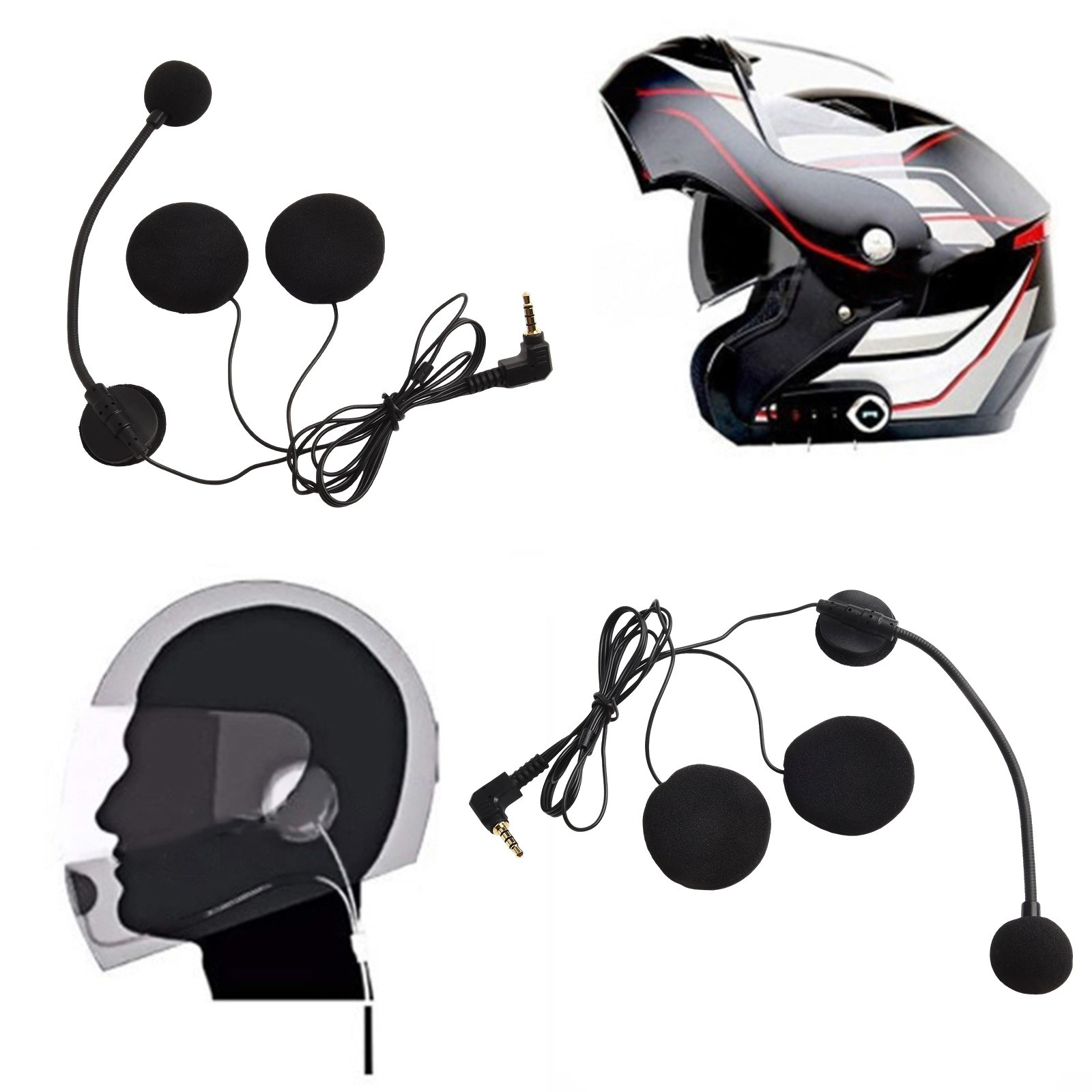 Motorrad Halbhelm Mikrofon mit verbesserter Audioqualität - Bild 19 von 25