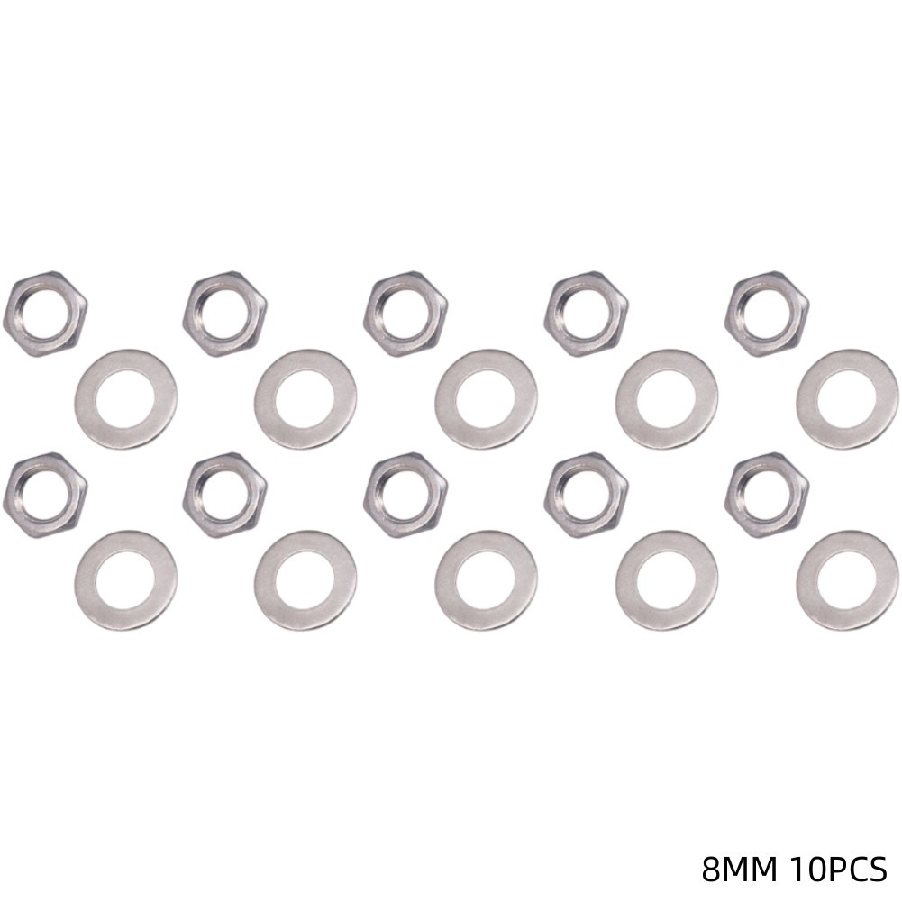 M7 or M8 Guitar Potentiometer Nut Washer Set 10 Pieces for Electric Bass - Picture 19 of 24