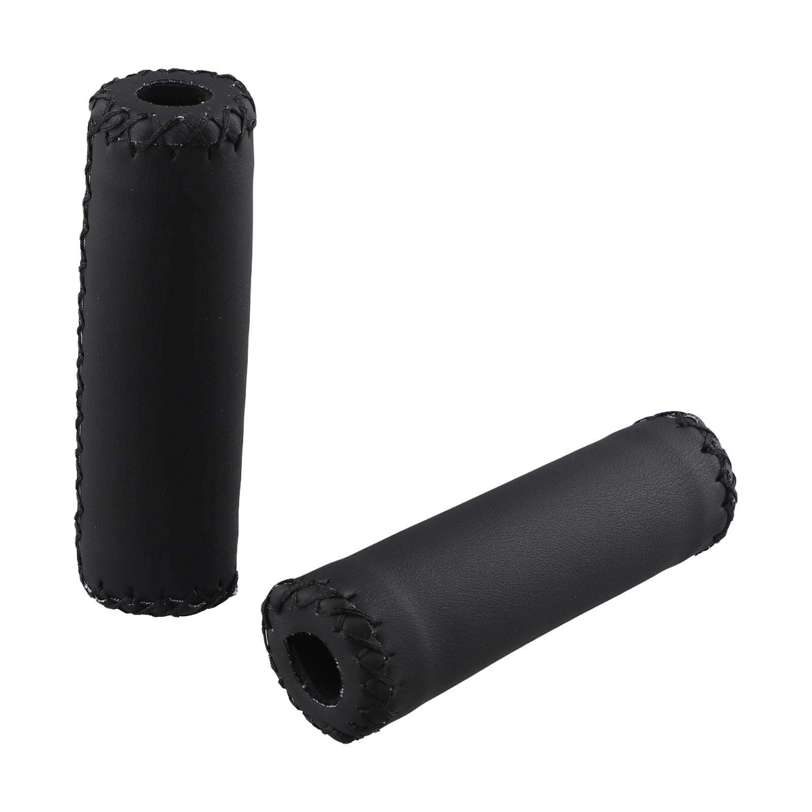 High Quality Artificial Leather Bike Grips with Look and Touch