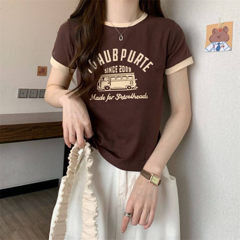 Sleek Womens Casual T Shirt with Unique Contrast Features for Daily Wear - Picture 16 of 28