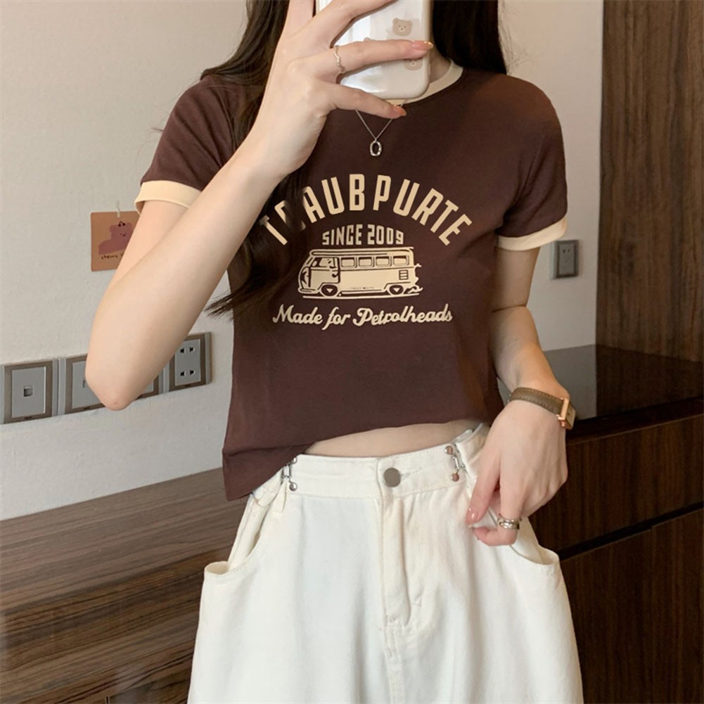 Sleek Womens Casual T Shirt with Unique Contrast Features for Daily Wear - Picture 14 of 28