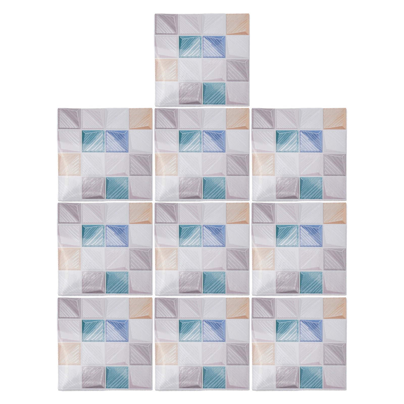 Fliesen Aufkleber Wohndeko 10% Kunststoff 10*10cm 10 Stück 3D Design umweltfreu - Bild 31 von 67