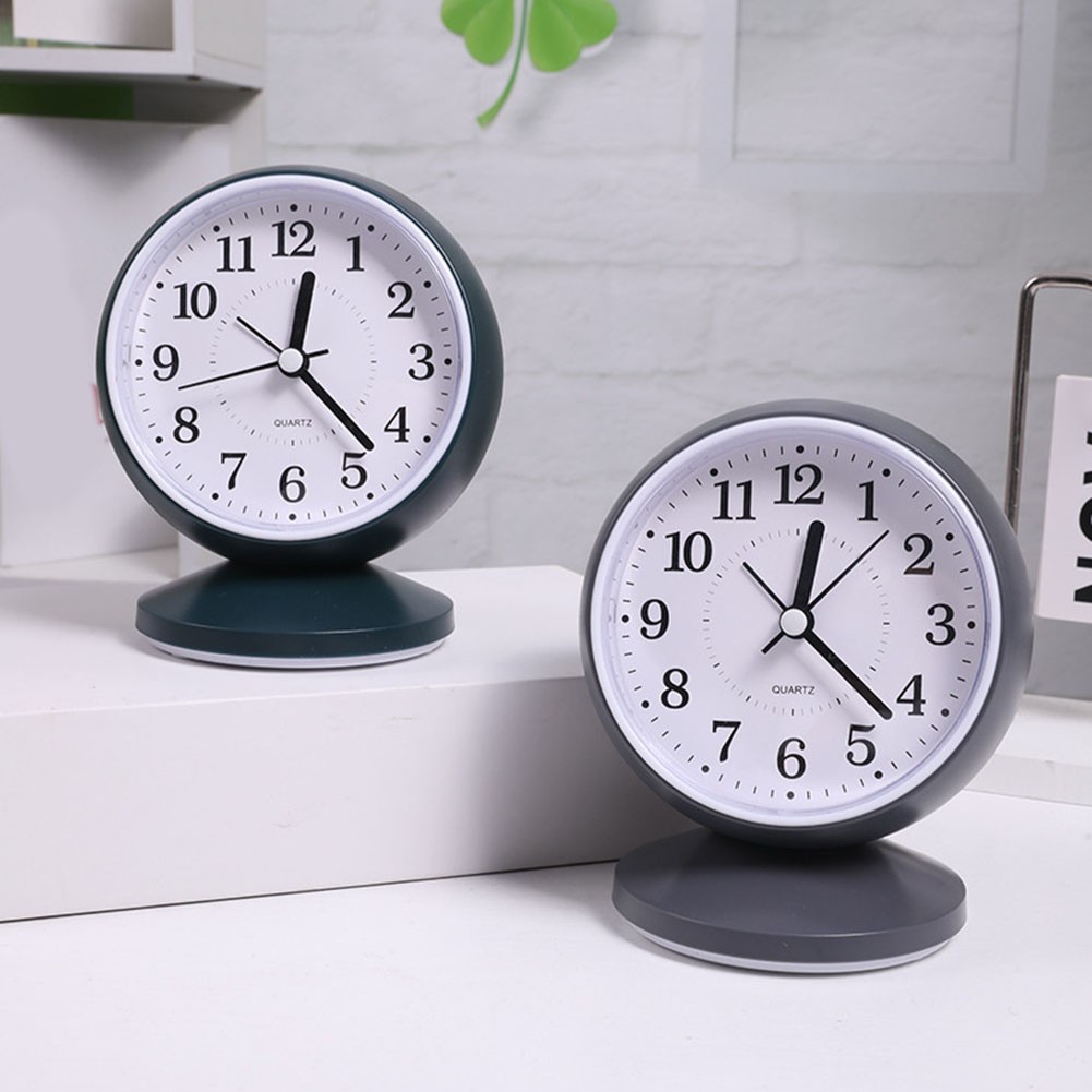 Aesthetic Desktop Silent Clock Offering Stability and Comfortable Wakes