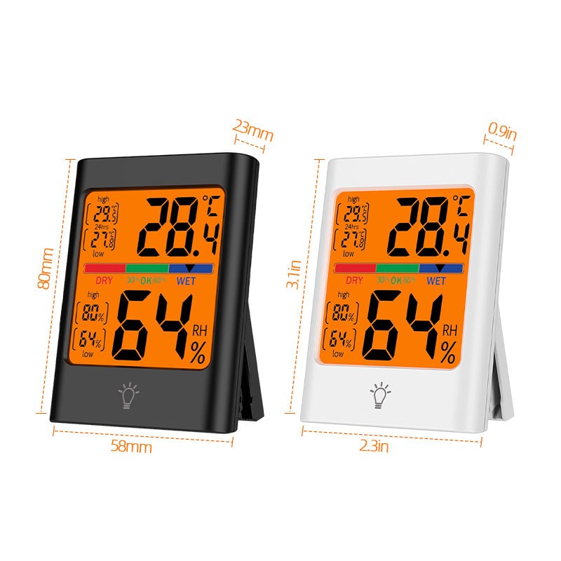 Indoor Temperature and Humidity Monitor with Backlit Display and Magnet - Picture 21 of 22