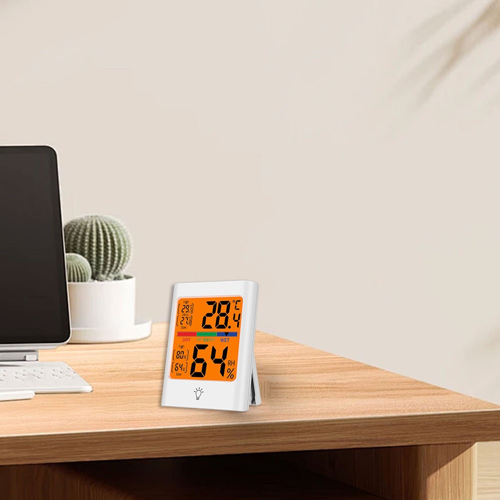 Indoor Temperature and Humidity Monitor with Backlit Display and Magnet - Picture 15 of 22