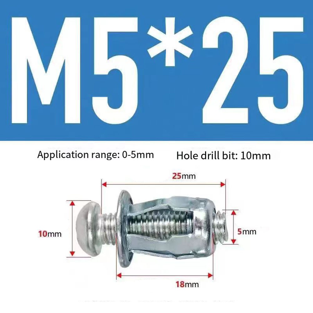 License Plate Fastening Nuts 30 Count Stainless Steel Expansion Rivets