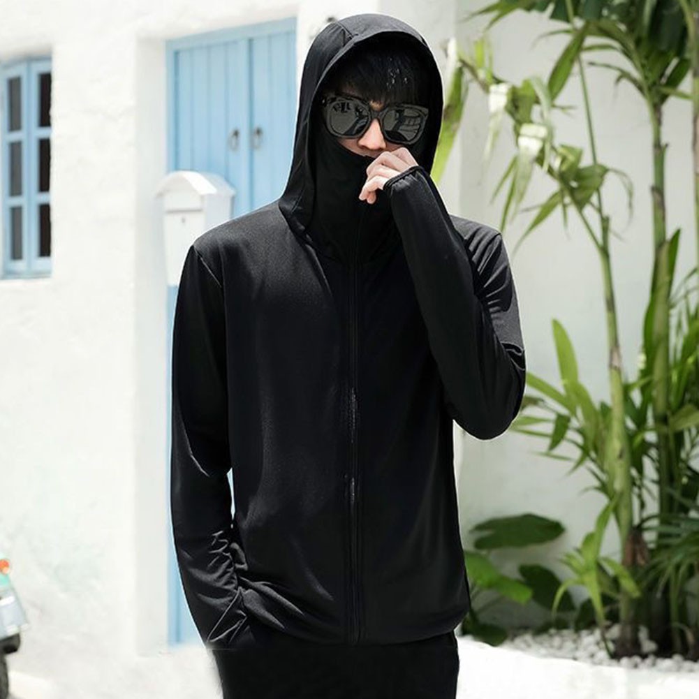 Mens Casual Ice Silk Jacket Lightweight Sun Protection for All Seasons - Picture 16 of 42