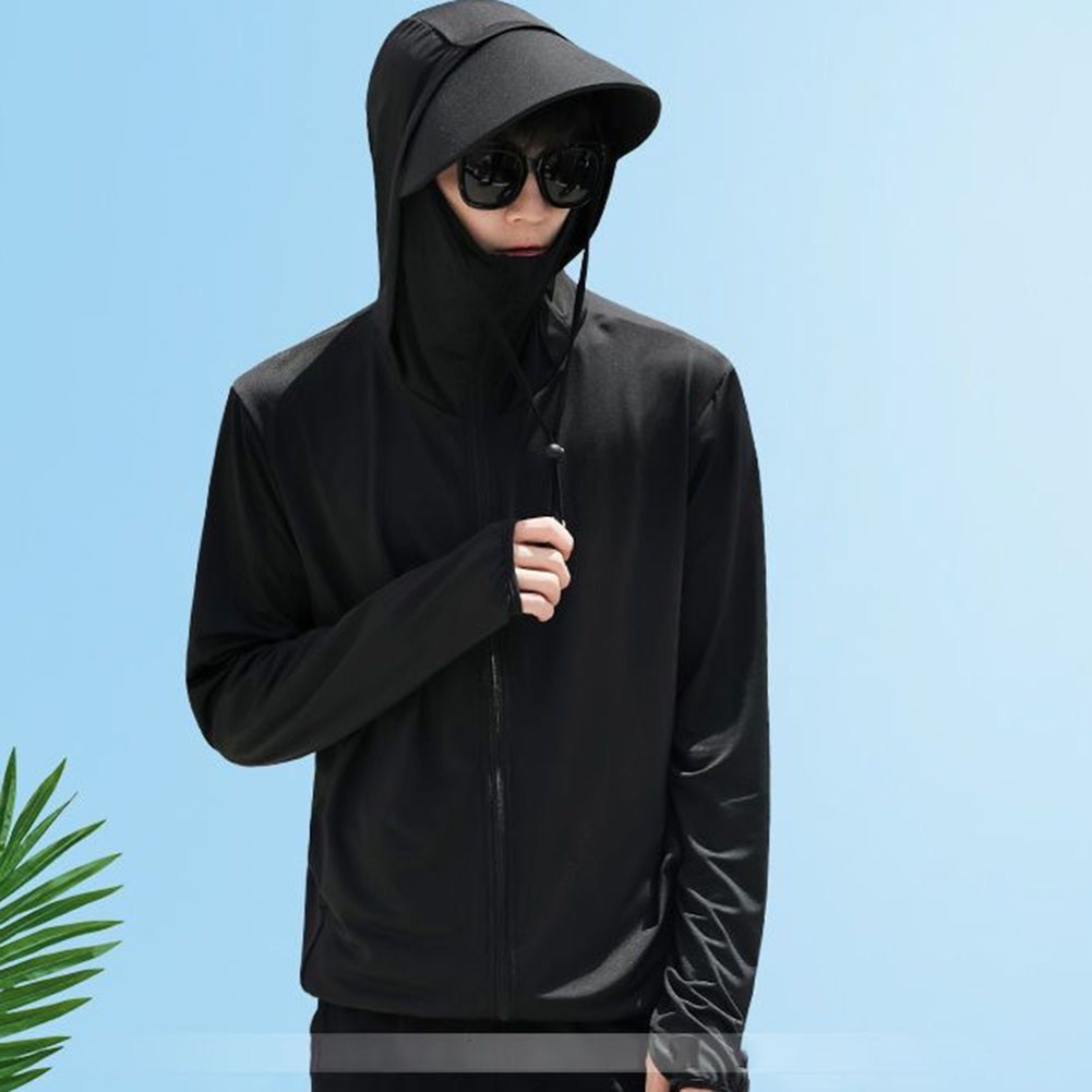 Mens Casual Ice Silk Jacket Lightweight Sun Protection for All Seasons - Picture 13 of 42