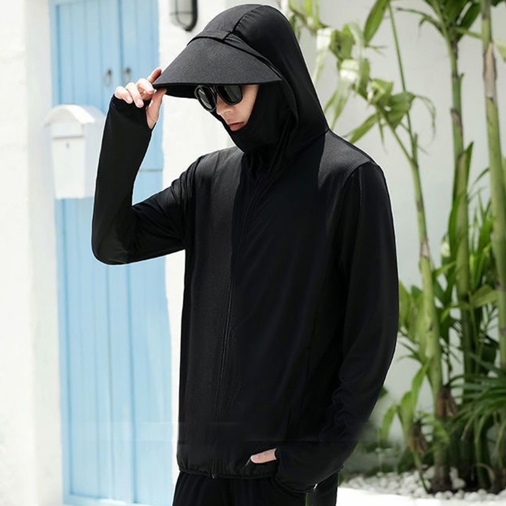 Mens Casual Ice Silk Jacket Lightweight Sun Protection for All Seasons - Picture 15 of 42