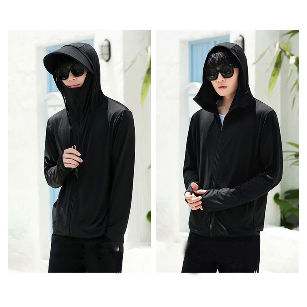 Mens Casual Ice Silk Jacket Lightweight Sun Protection for All Seasons - Picture 14 of 42