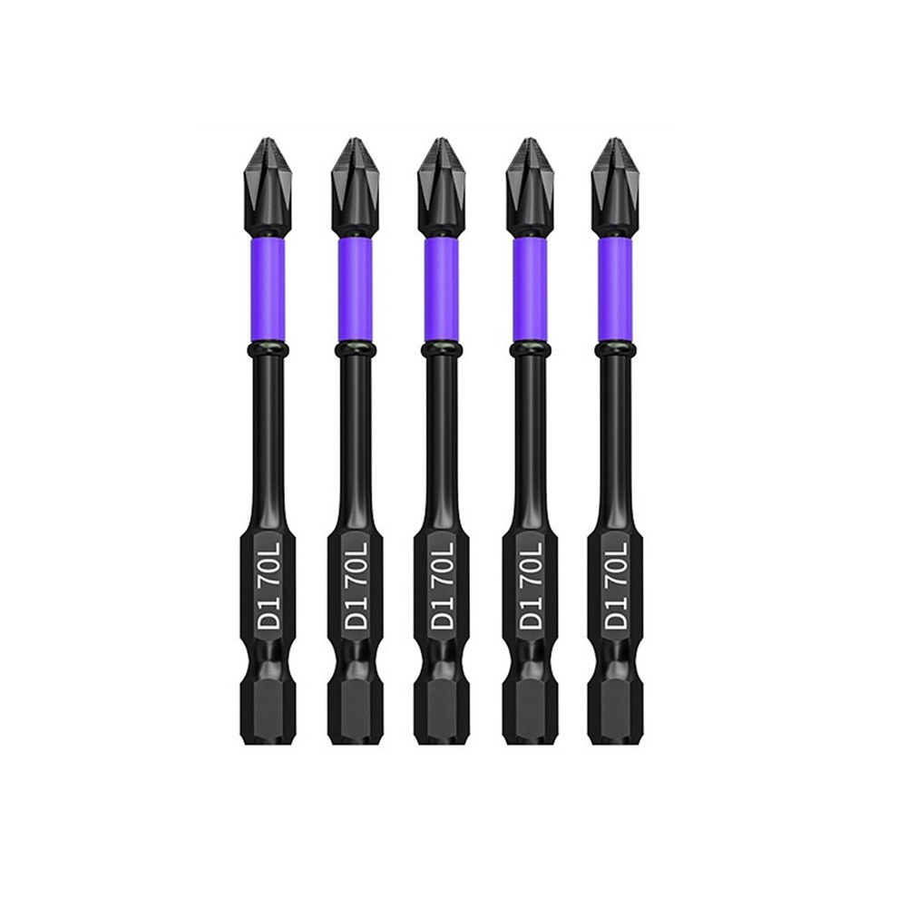 5pcs Batch Head Alloy Steel Black Cross Hand Tool Magnetic Non-slip New - Picture 31 of 37