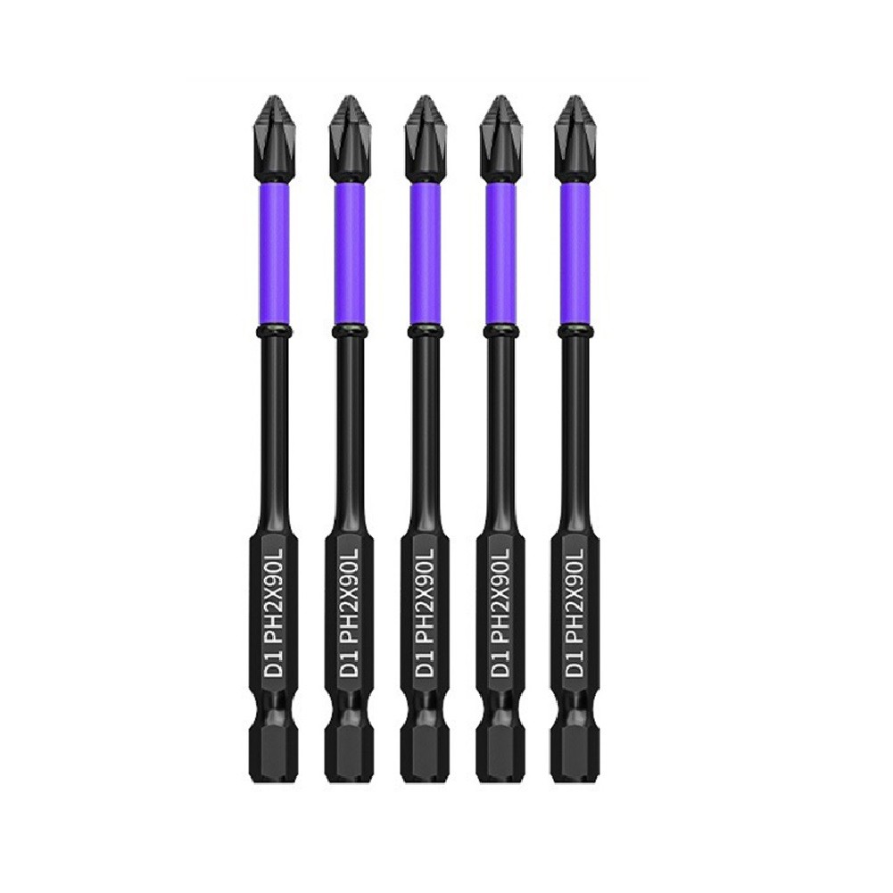 5pcs Batch Head Alloy Steel Black Cross Hand Tool Magnetic Non-slip New - Picture 33 of 37