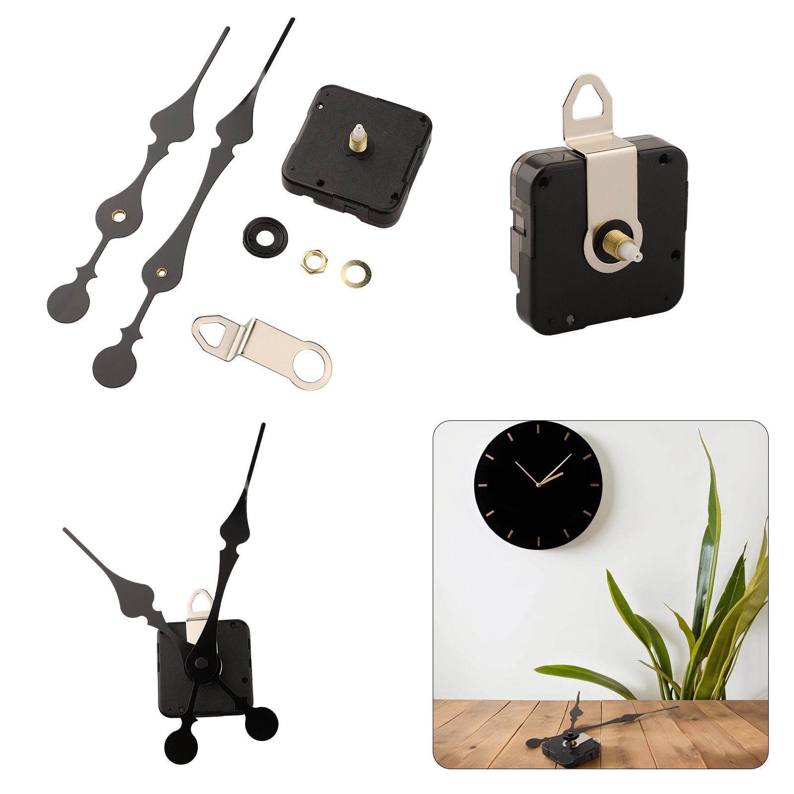 Acrylic Design Elements for Custom Silent Wall Clocks with Quartz Timing