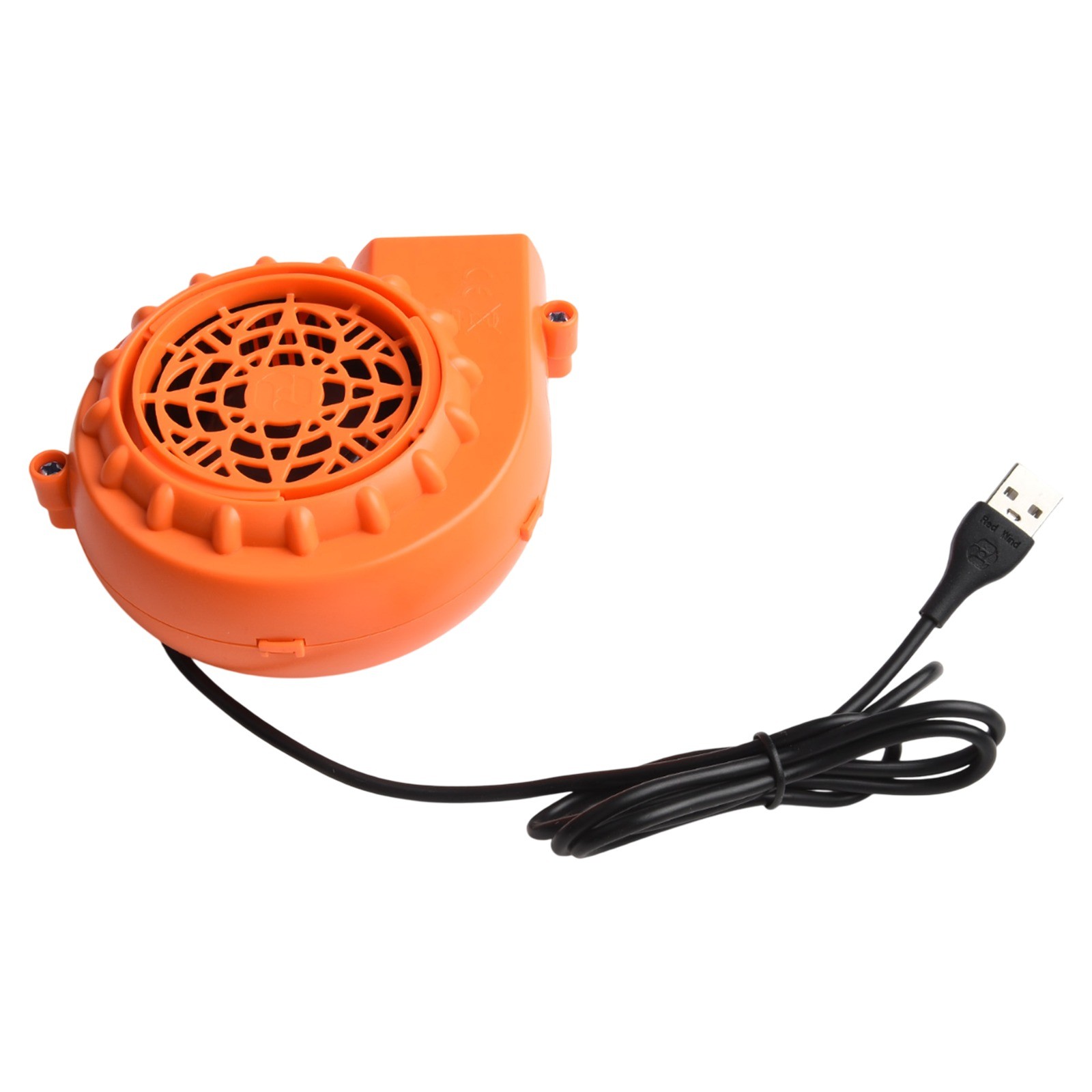 PsyKim Mini-Gebläseventilator Für Aufblasbare Kostüme – 2 Stück, USB & Batteriebetrieben, Orange