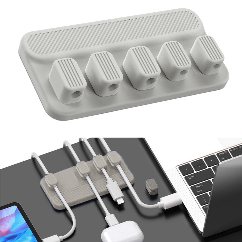 Magnetic Cable Organiser Clips for Tidy Desktop and Workspace Solutions - Picture 15 of 19