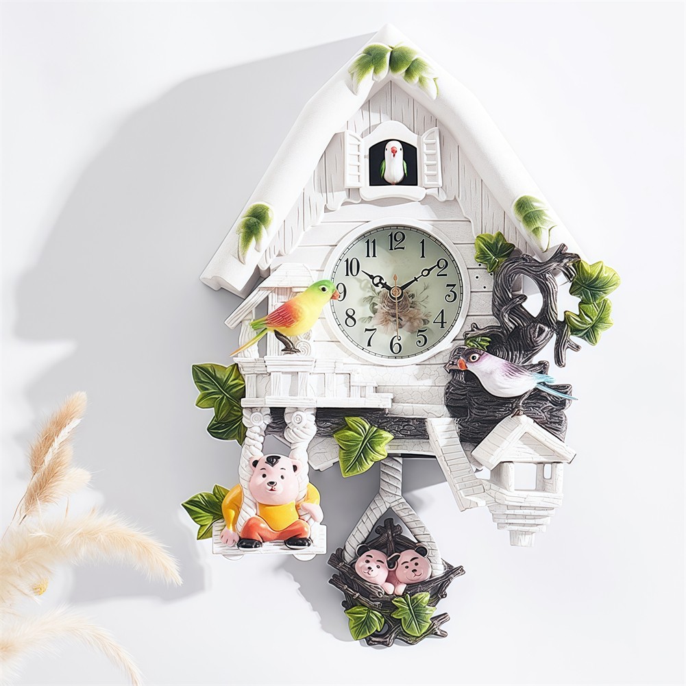 Orologio da parete a cucù design sofisticato migliora l'atmosfera domestica - Foto 17 di 24