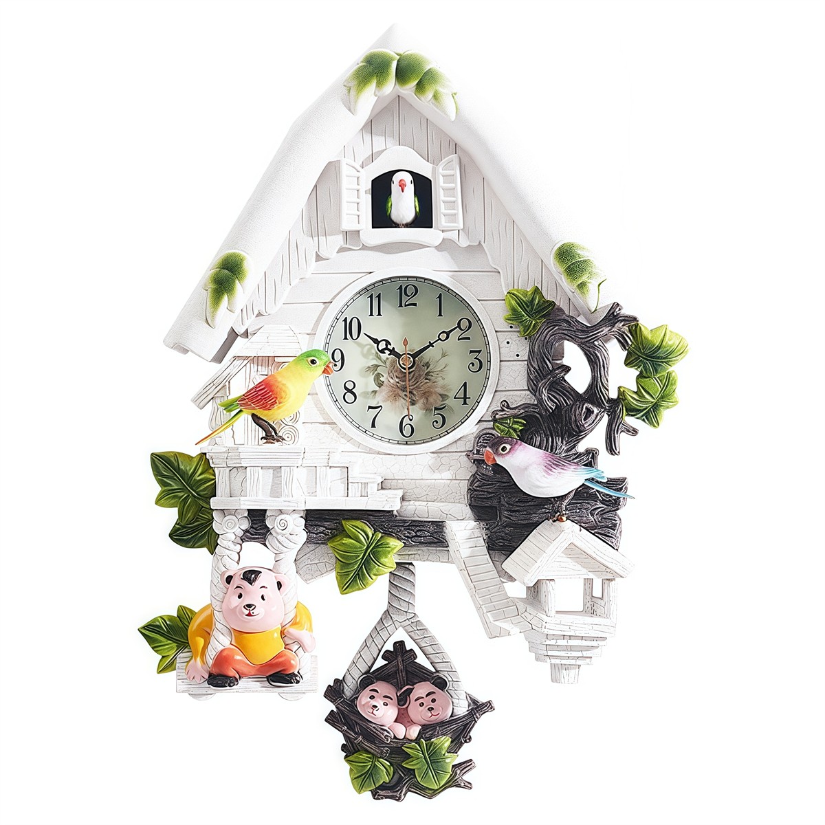 Orologio da parete a cucù design sofisticato migliora l'atmosfera domestica - Foto 13 di 24