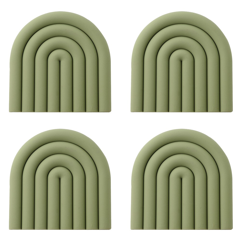 4pcs Insulated Silicone Trivets For Hot Dish Holders Stylish Kitchen Decor - Picture 39 of 42