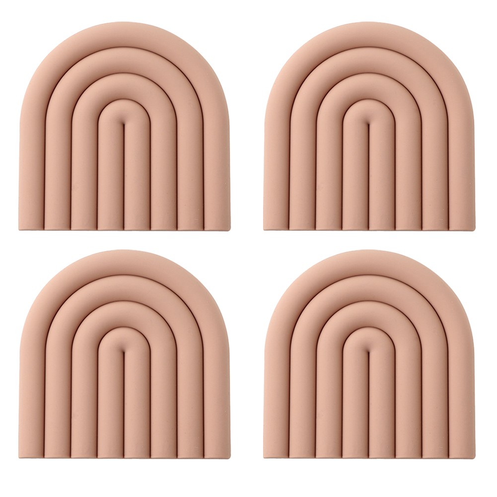 4pcs Insulated Silicone Trivets For Hot Dish Holders Stylish Kitchen Decor - Picture 29 of 42