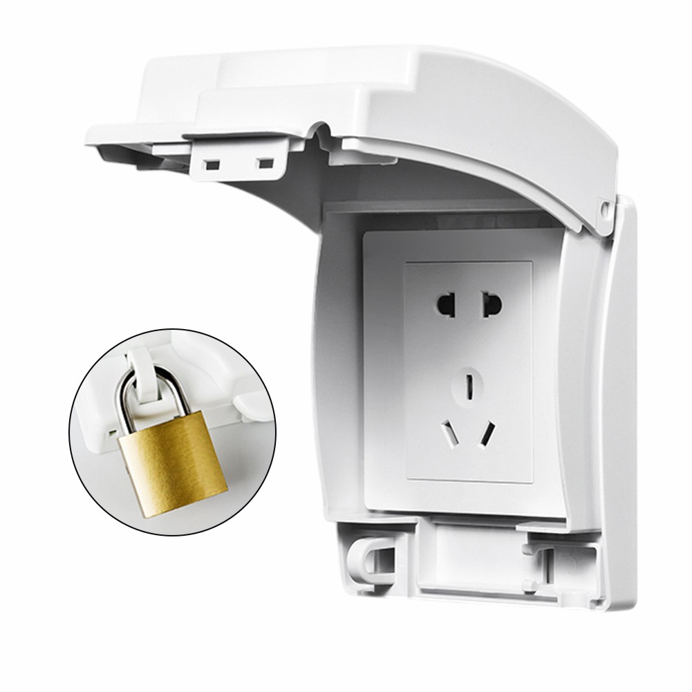 Aesthetic Waterproof Electrical Outlet Box with Childproof Security Features