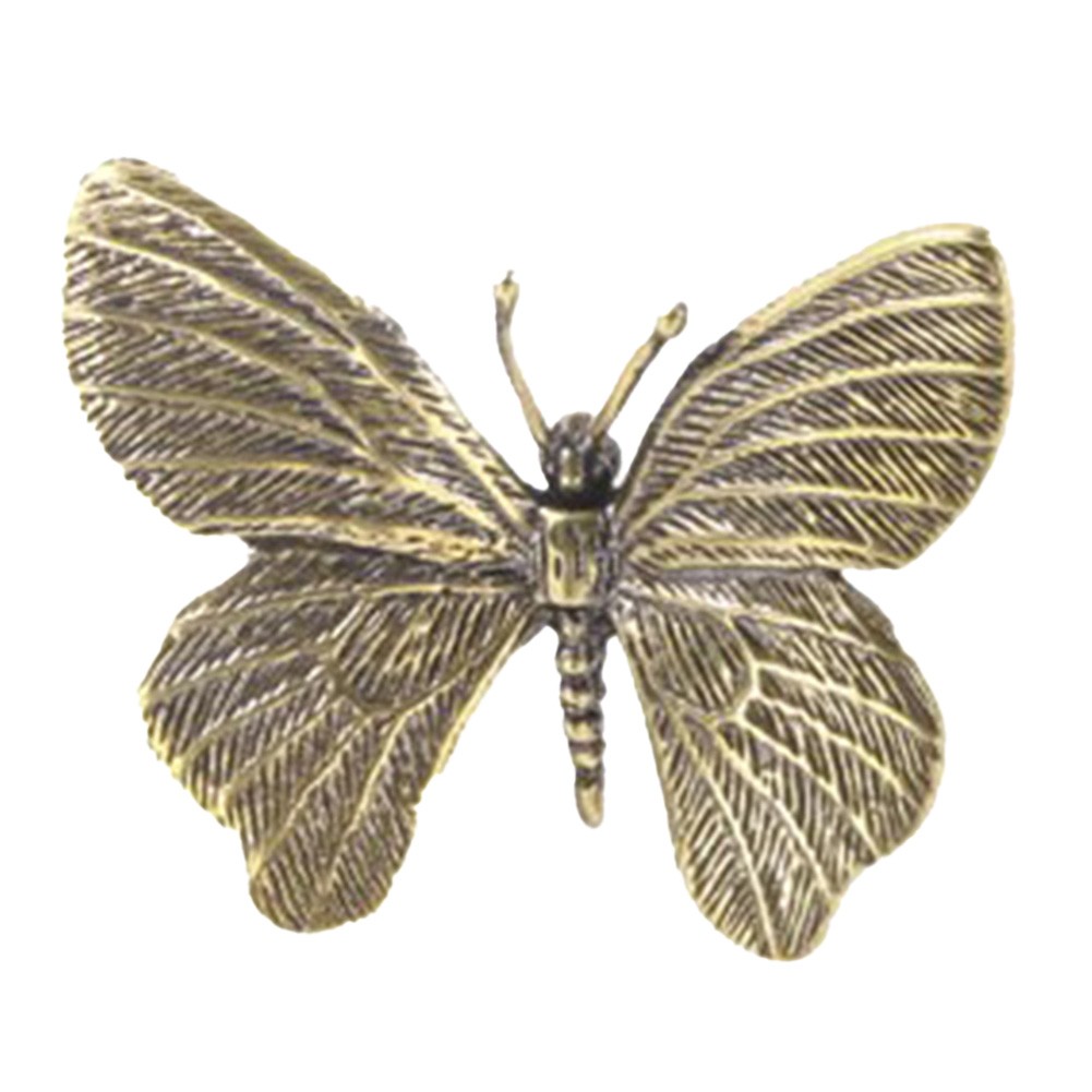 Antique Style Brass Drawer Pulls with Dragonfly and Butterfly Features