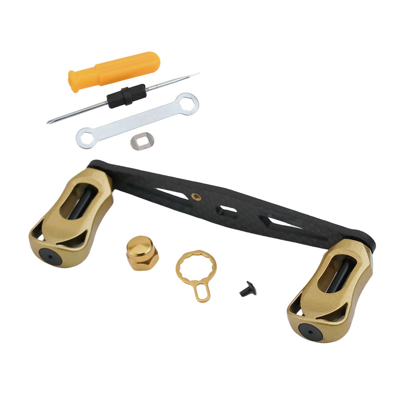 Premium Baitcastrolle Wippgriff Kohlefasermaterial Größe 105 mm - Bild 73 von 83