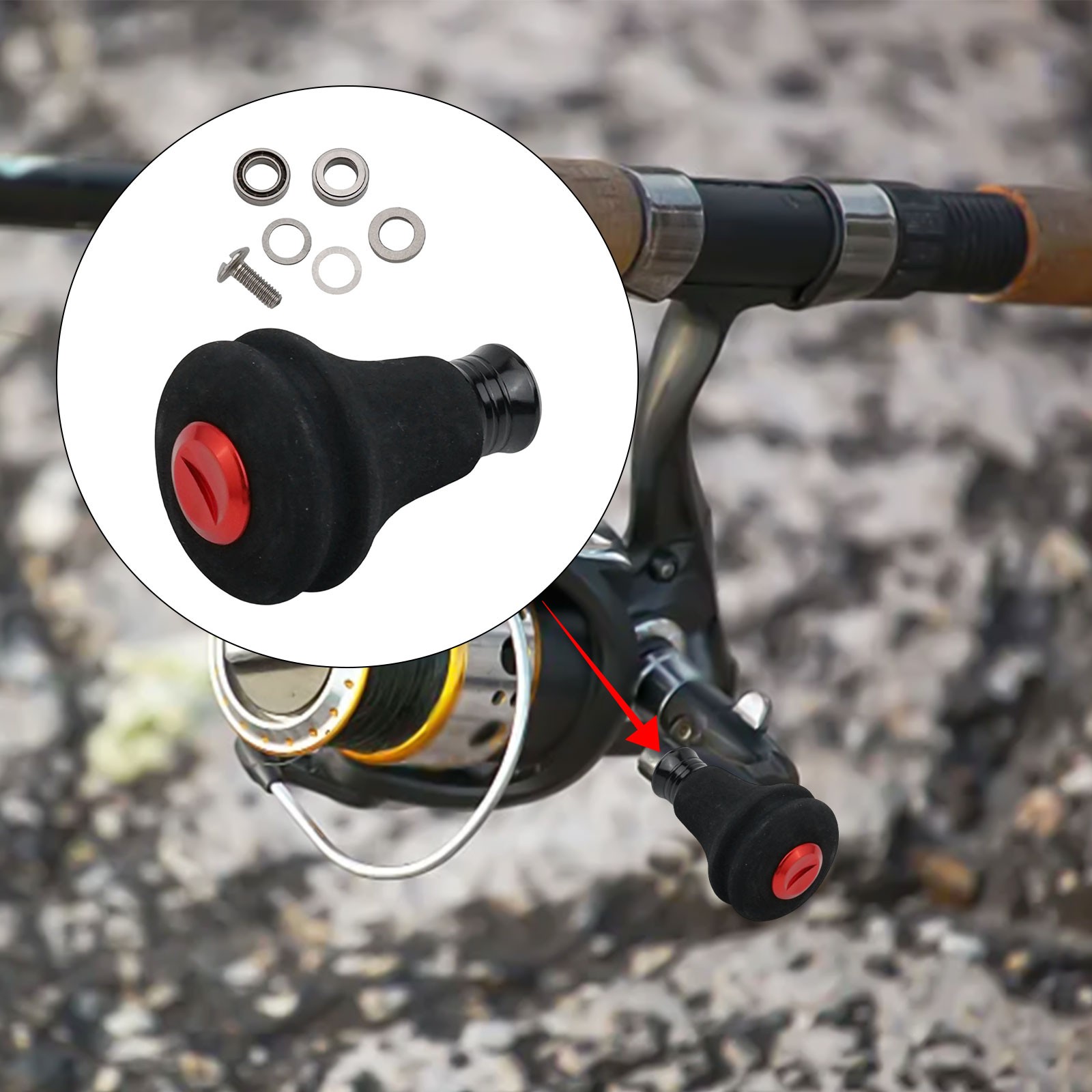 Accessorio Pesca Manopole Manico EVA per Mulinelli Compatibile con Per DAIWA 27mm - Foto 29 di 49
