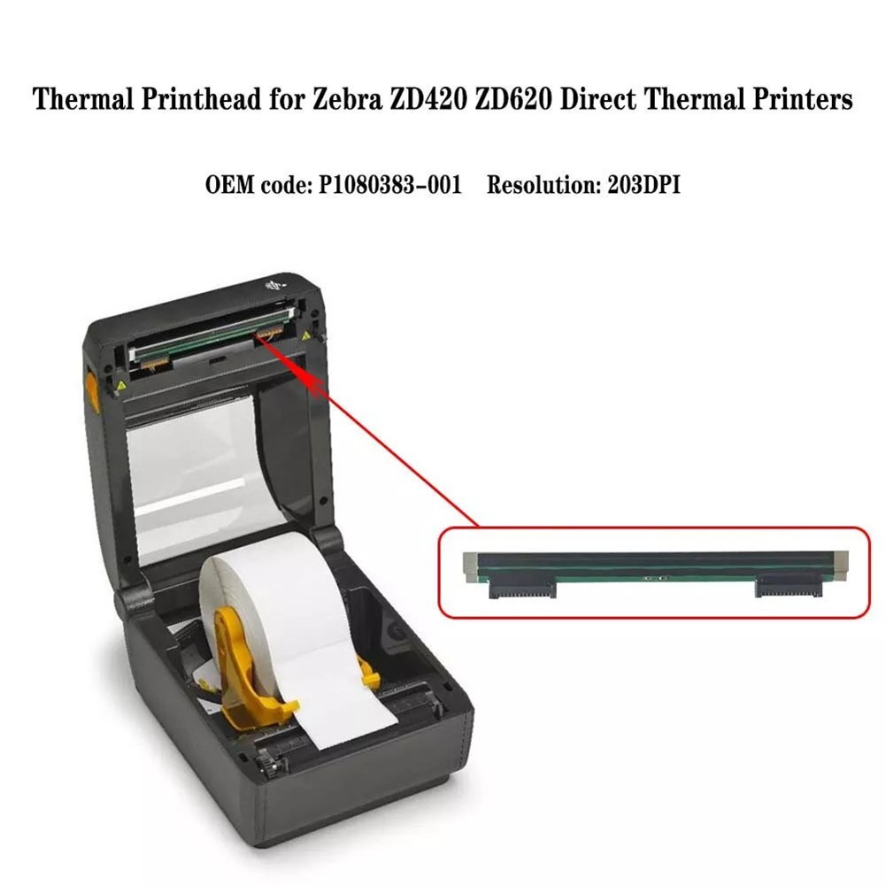 High Performance Replacement Print Head for Zebra's Model Series ZD420 ZD620 - Photo 1/9