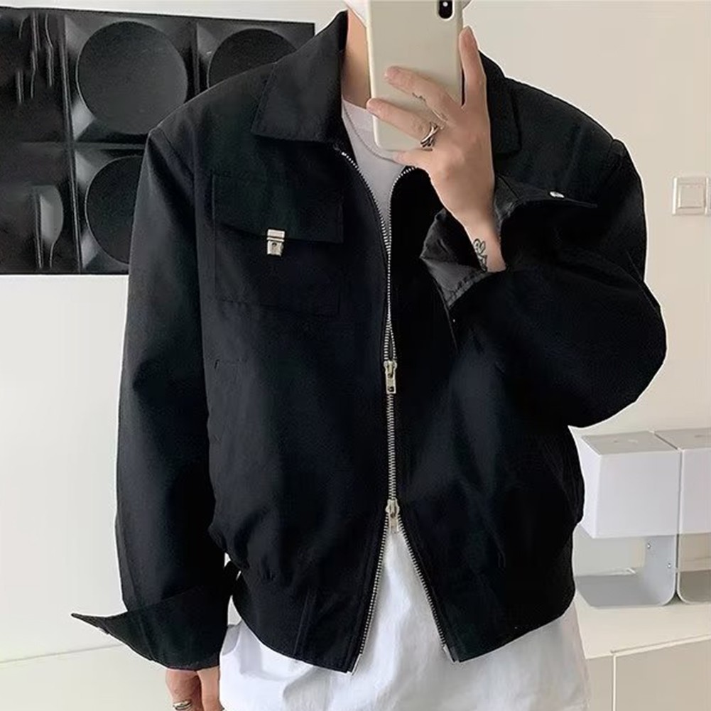 Lapel Neck Mens Casual Jacket Perfectly Suited for Spring and Fall Styles - Picture 16 of 57