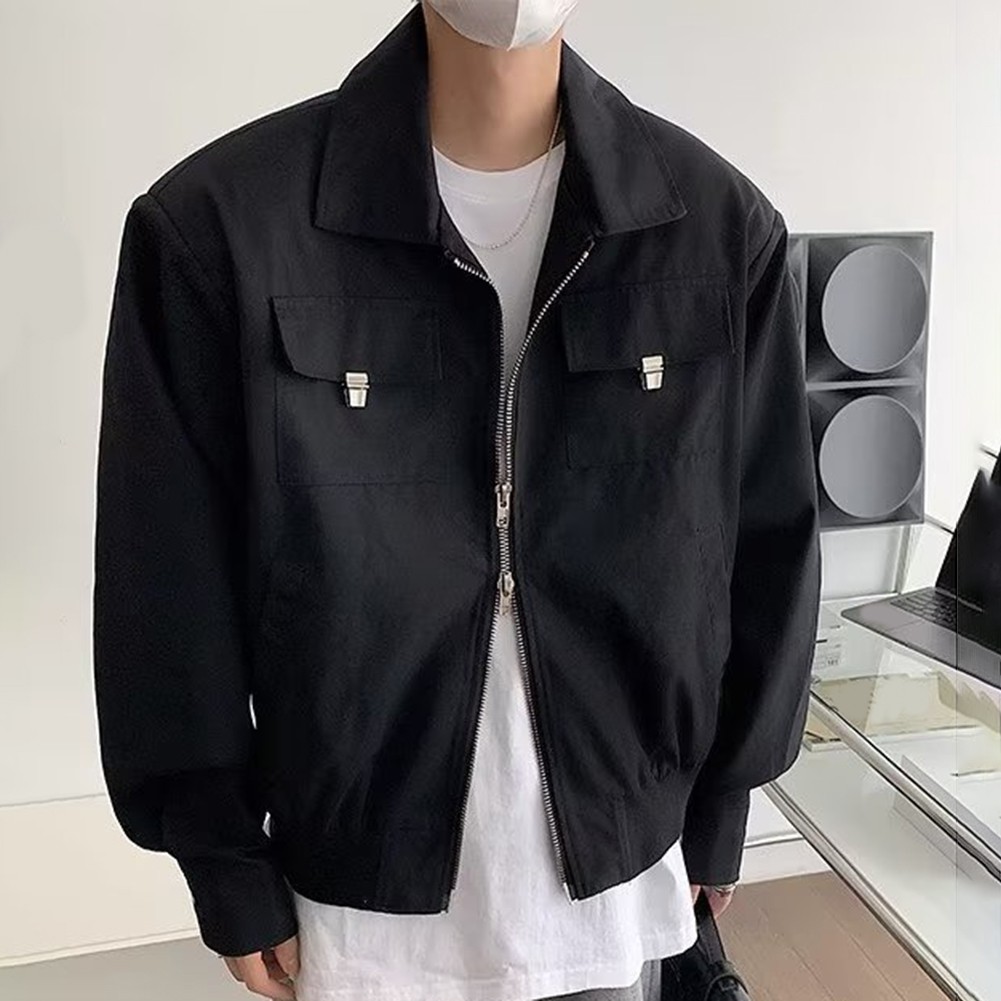 Lapel Neck Mens Casual Jacket Perfectly Suited for Spring and Fall Styles - Picture 20 of 57