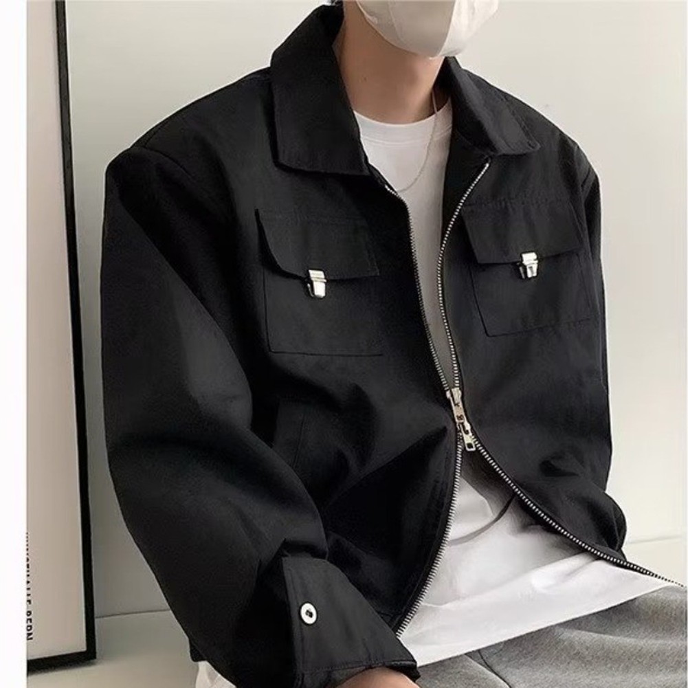 Lapel Neck Mens Casual Jacket Perfectly Suited for Spring and Fall Styles - Picture 21 of 57