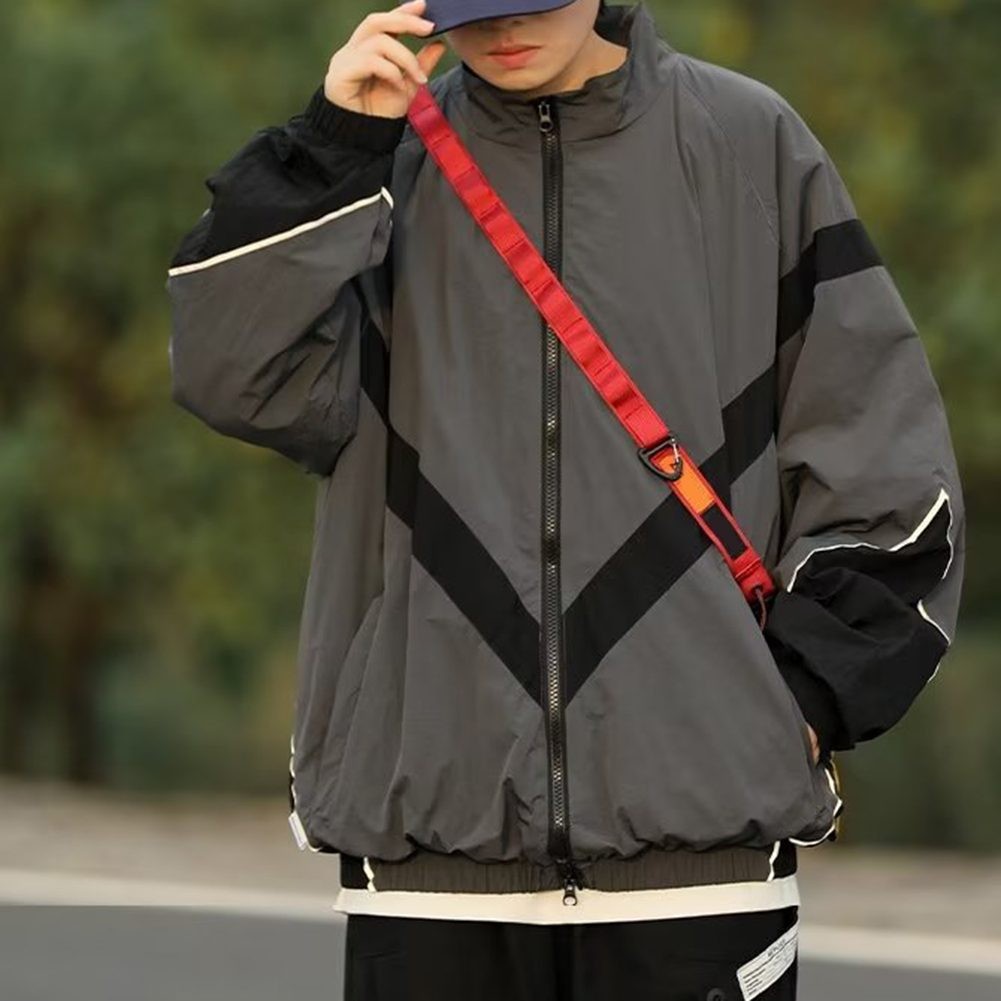 Spring Autumn Jacket for Men with Casual Style and Reflective Elements - Picture 19 of 60