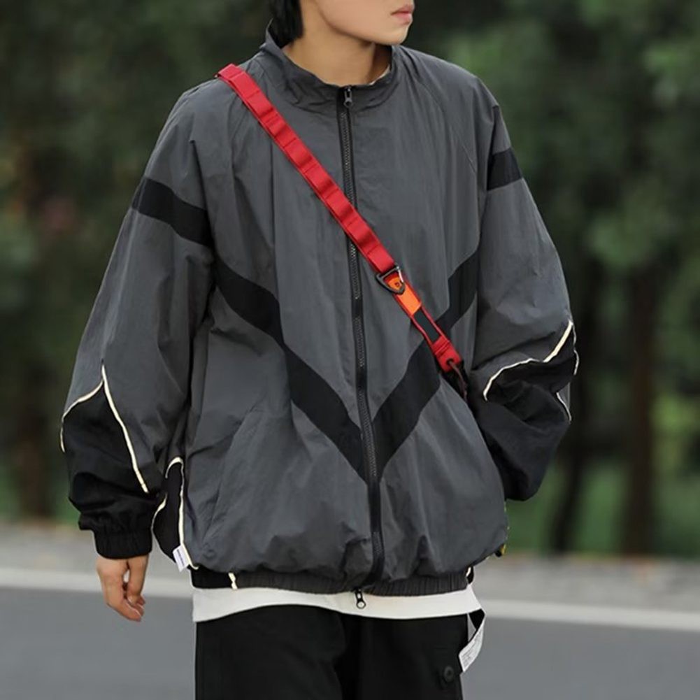Spring Autumn Jacket for Men with Casual Style and Reflective Elements - Picture 23 of 60