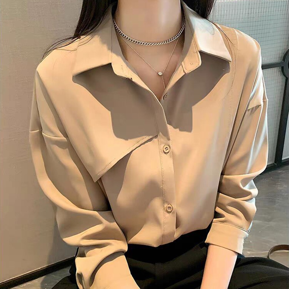 Womens Everyday Loose Top with Long Sleeves Available in Multiple Shades - Picture 13 of 17