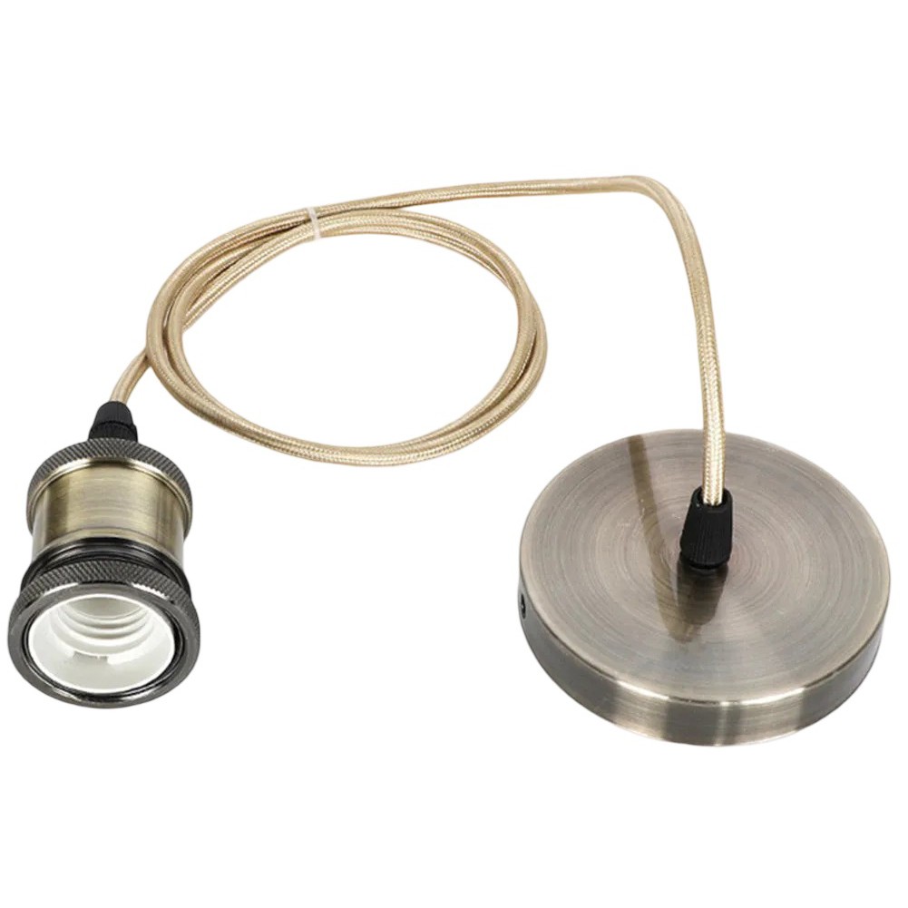 E27 Compatible Retro Ceiling Pendant Fitting for Enhancing Home Ambiance - Picture 21 of 26