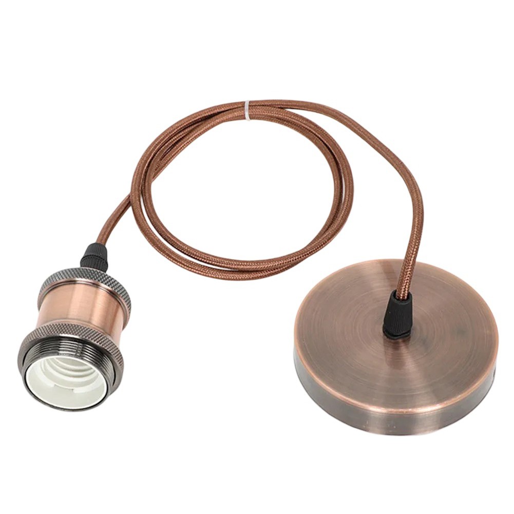 E27 Compatible Retro Ceiling Pendant Fitting for Enhancing Home Ambiance - Picture 23 of 26