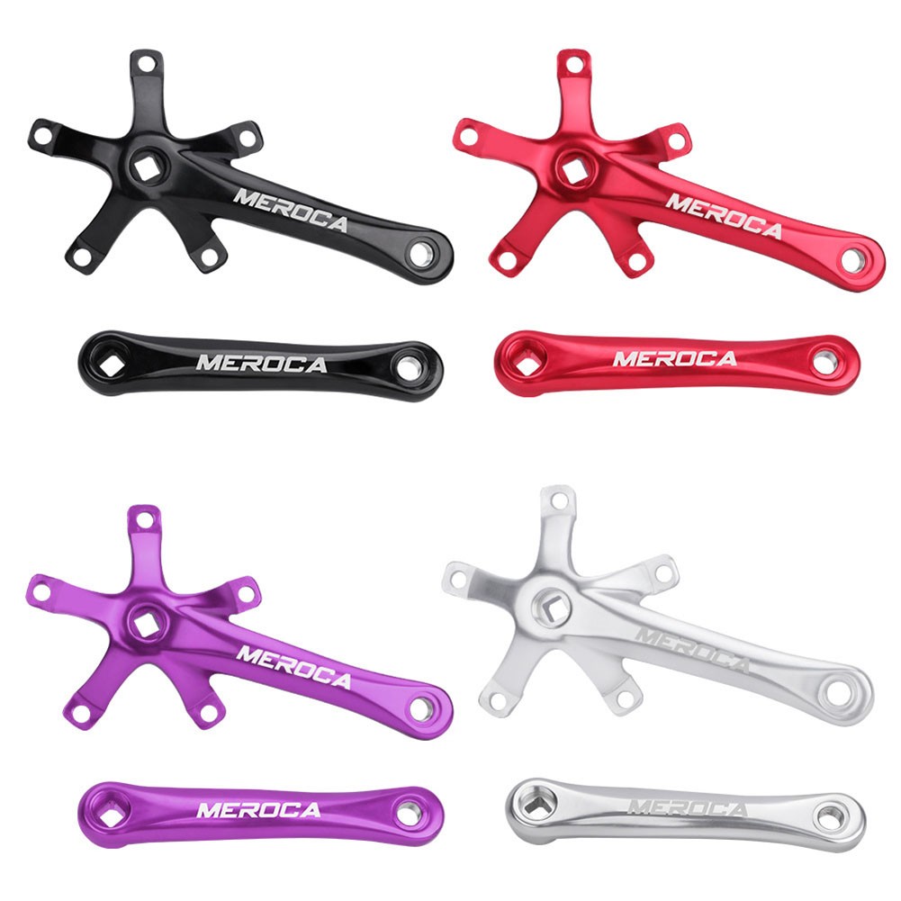 Vieux Pédalier Bianchi 170mm Double Plateau 5 Branches En Alliage Course – Estampillé Ofmega (pédalier Complet)