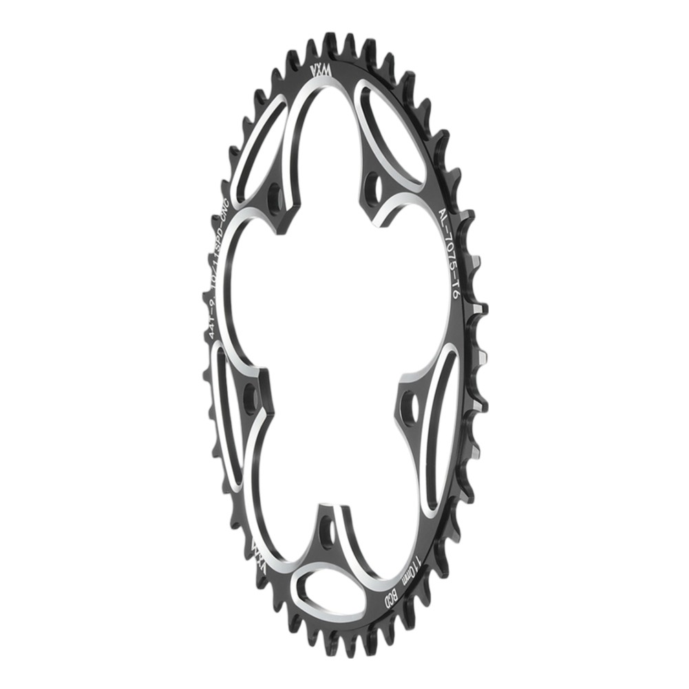 EASILY INSTALLED ALUMINUM Alloy Single Round Chainwheel for Biking Gear ...