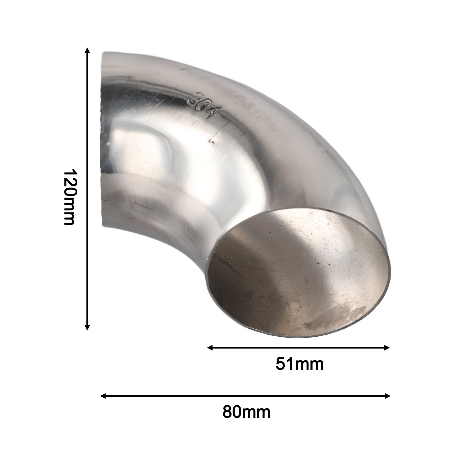 Coude polyvalent 90 degrés en acier inoxydable pour réparations d'échappement - Picture 59 of 79
