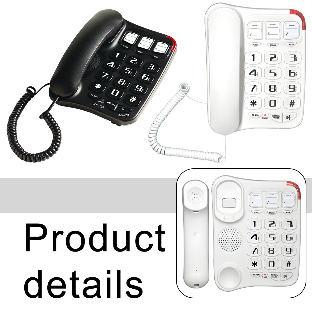 Loud Ringer and Memory Functionality in a Senior Friendly Big Button Phone