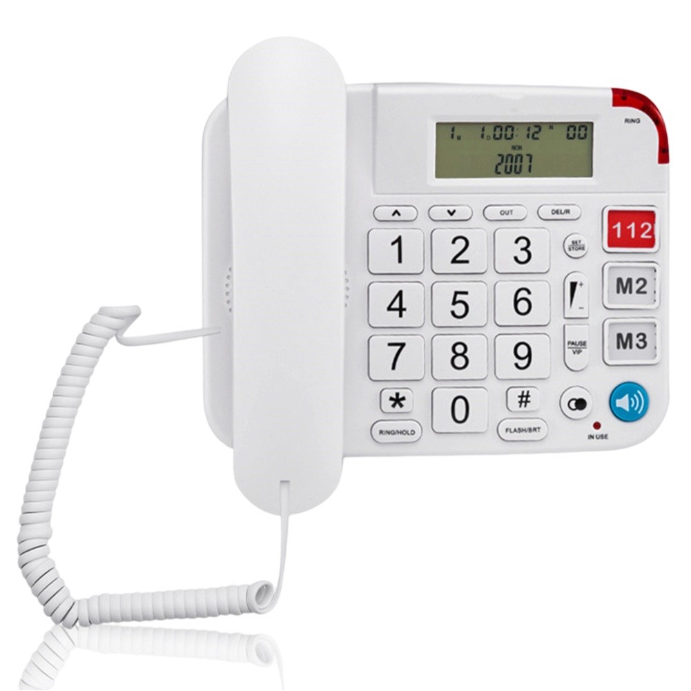 Telefon dla seniorów o dużej głośności jednym dotknięciem Wygodny uchwyt na słuchawkę - Zdjęcie 13 z 14