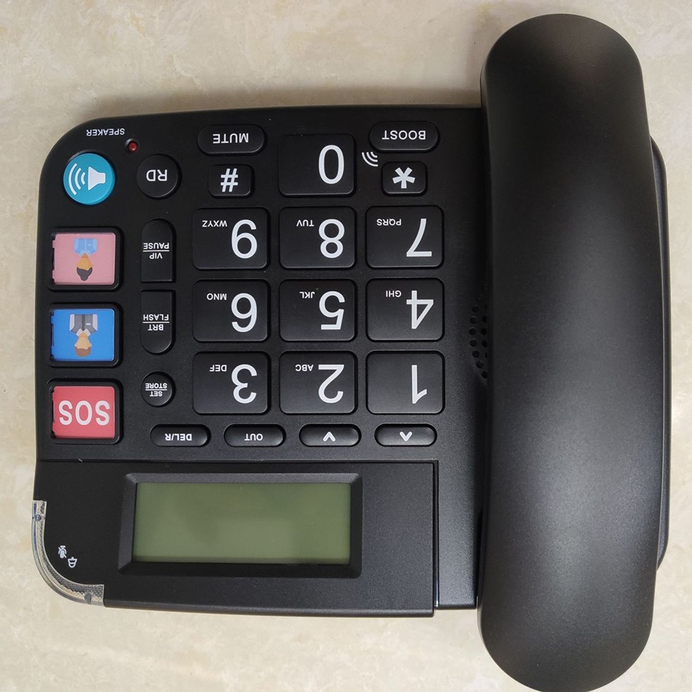 Telefon dla seniorów o dużej głośności jednym dotknięciem Wygodny uchwyt na słuchawkę - Zdjęcie 14 z 14