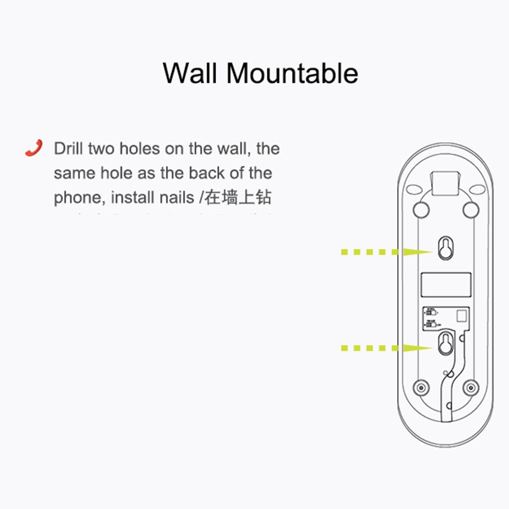 Telefono con tastiera illuminata facile da usare progettato per spazi abitativi - Zdjęcie 5 z 14