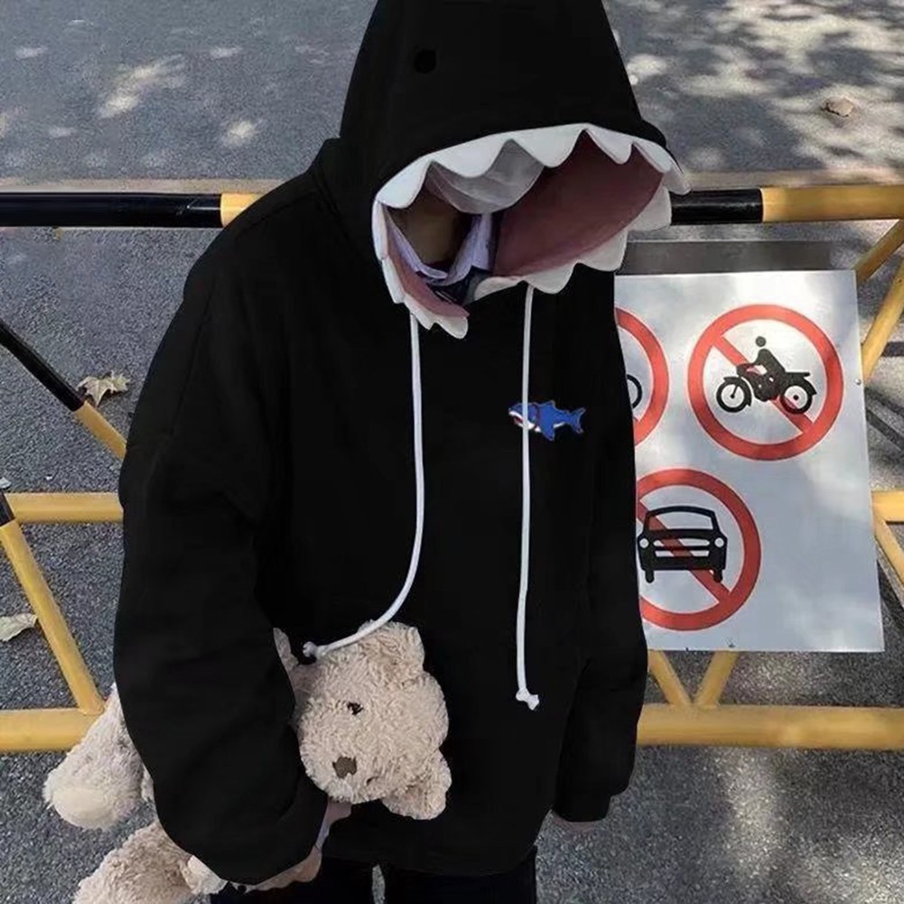 Funny Couple's Loose Fit Hoodie Ideal for Relaxing Weekends or Vacations - Picture 13 of 32