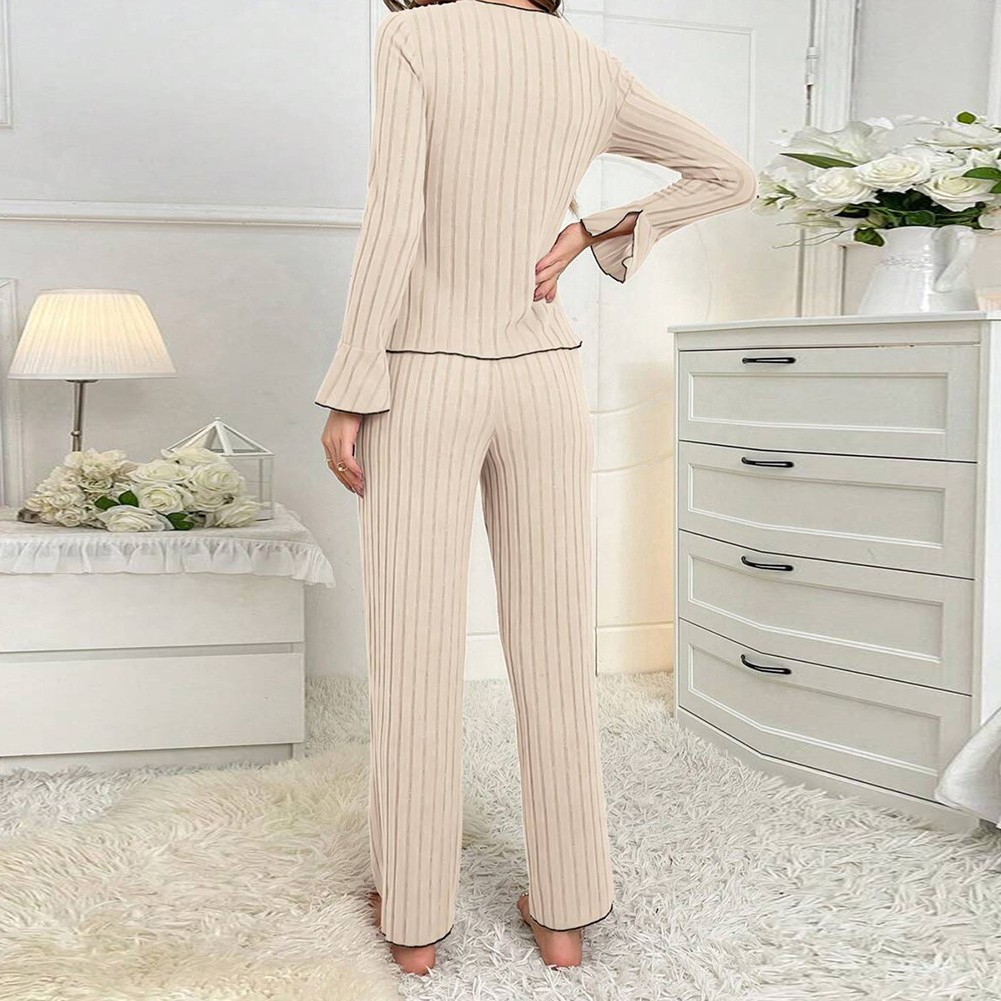 Sleek and Simple Women's Cozy PJs Designed for Fall and Winter Relaxation - Picture 20 of 23