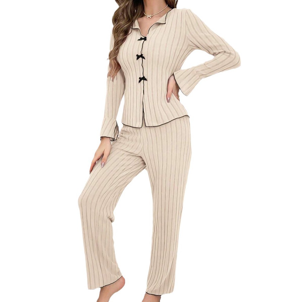 Sleek and Simple Women's Cozy PJs Designed for Fall and Winter Relaxation - Picture 17 of 23