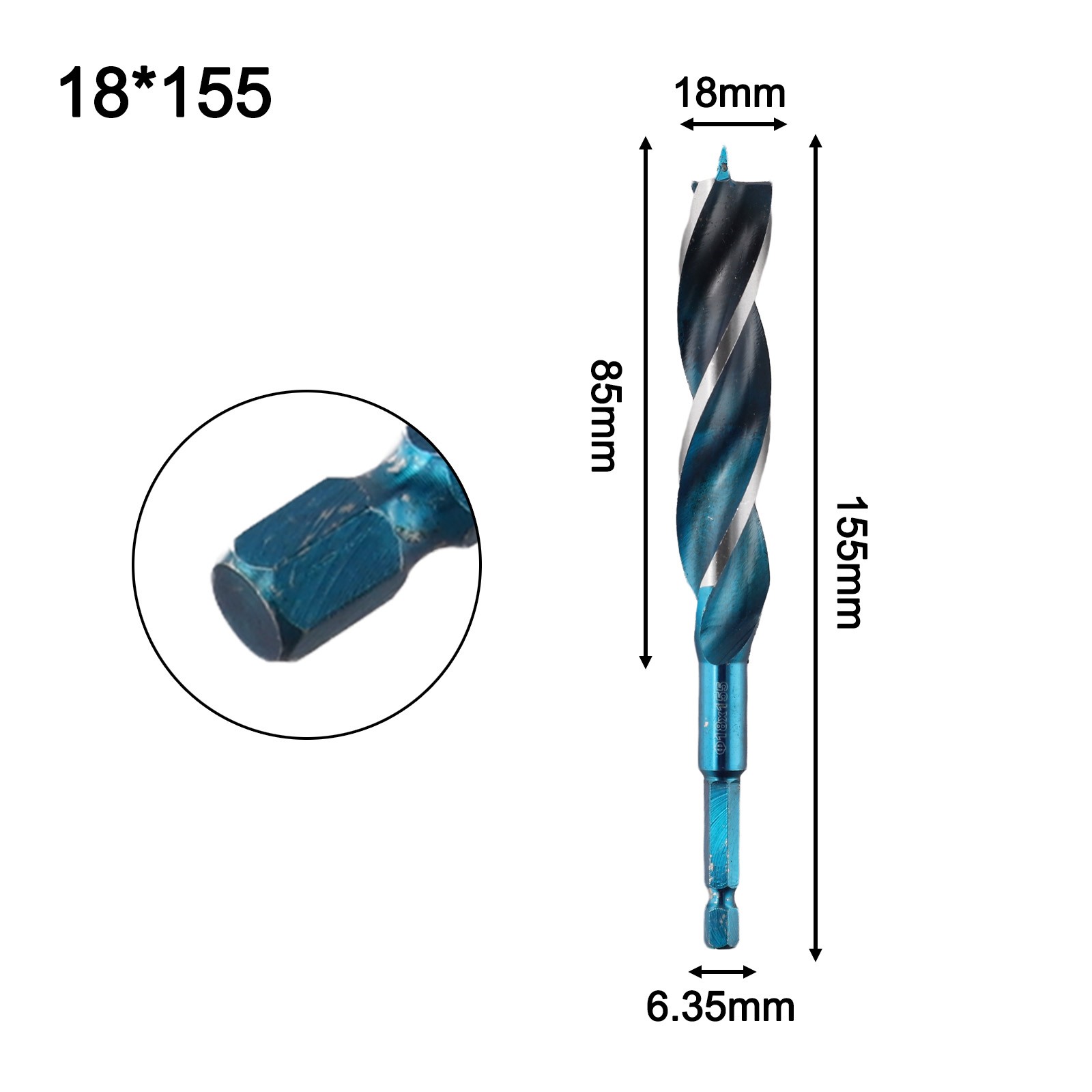 Auger Drill Bit 3 Slot Drill Bit Drilling Operations Precise Hole Positioning - Bild 30 von 50